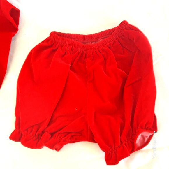 Vtg 90s Expressions Holiday Dress w/ Bloomers 3-6 Months Retro Christmas - Picture 5 of 6